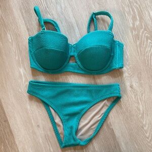 Shade & Shore Teal Bikini Set